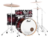 Pearl - Kit de fûts 5 pièces en érable Decade (22, 10, 12, 16, SD) - Rouge foncé dégradé
