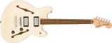 Squier - Série Affinity Starcaster Deluxe, touche en laurier - Blanc olympique