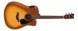 Yamaha - FGX800C Solid Spruce Top Dreadnought Acoustic Guitar with Electronics - Sand Burst