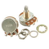 WD Music - Alpha Potentiometer Audio Taper Split Shaft Standard Bushing - 25 kohm
