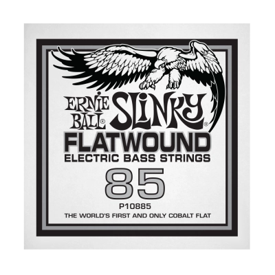 Corde simple pour basse électrique Ernie Ball .085 Slinky Flatwound
