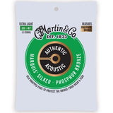 Martin - Cordes de guitare acoustique Marquis authentiques, filées soie, pour guitare 12 cordes - 10-47 Extra Light Phosphor Bronze