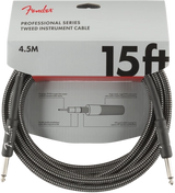 Fender - Professional Series Instrument Cable, 15, Gray Tweed