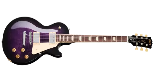 Gibson - Guitare électrique Les Paul Studio Figured avec étui - Dark Purple Burst