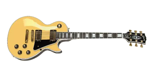 Gibson - Les Paul Custom 70s Electric Guitar with Hardshell Case - Buttercream Top