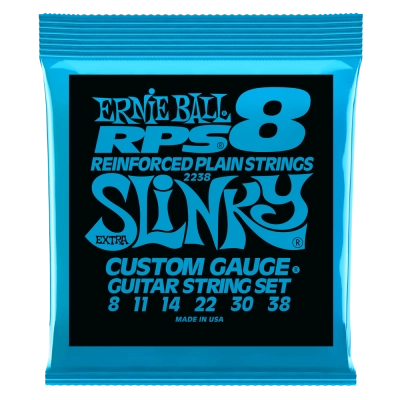 Cordes de guitare électrique Ernie Ball Extra Slinky RPS Nickel Wound 8-38