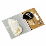 Gibson - Médiators blancs nacrés, format moyen standard, lot de 12