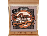 Ernie Ball - Lot de 3 cordes pour guitare acoustique Earthwood Phosphor Bronze - 12-54