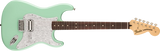 Fender - Guitare électrique Stratocaster Tom Delonge édition limitée, touche palissandre - Surf Green