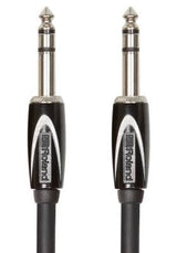 Roland - Câble d'interconnexion RCC-15-TRTR, connecteur TRS 6,35 mm, série noire - 4,57 m