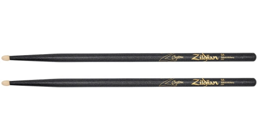 Baguettes Zildjian - Édition limitée Z Custom, 5A, Black Chroma - Embout en bois