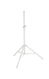 K & M Stands - Adjustable Speaker Stand - Pure White