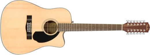 Fender - Guitare électro-acoustique 12 cordes Dreadnought CD-60SCE - Naturel