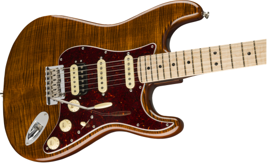 Fender Rarities Flame Maple Top Stratocaster - Golden Brown with case 0176504871