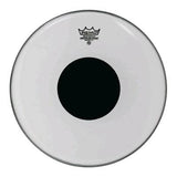 Peau de grosse caisse Remo Controlled Sound Clear avec point noir supérieur - 22 pouces