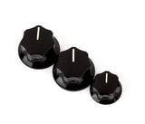 Fender - Jazz Bass Knobs - Black (Set of 3)