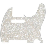 Fender - Plaque de protection 8 trous pour Telecaster moderne, 4 plis - Blanc nacré vieilli