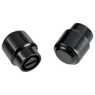 Fender - Embouts de sélecteur cylindrique Telecaster - Noirs (2)