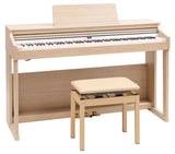 Roland - RP701 Piano numérique avec support et banquette - Chêne clair