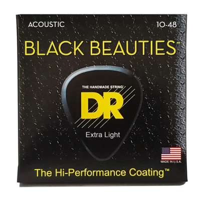 Cordes DR - Black Beauty Coated Acoustic PB - 10-48