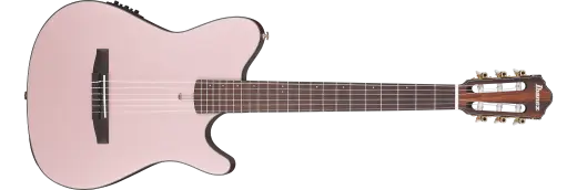 Ibanez - FRH10N Nylon String Acoustic/Electric Guitar - Rose Gold Metallic Flat