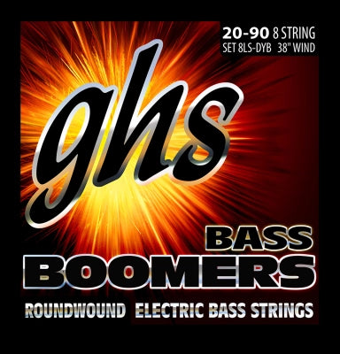 Cordes GHS - Boomers pour basses 8 cordes - Standard (38 spires)