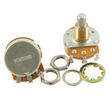 Potentiomètre WD Music Alpha à courbe audio, axe plein, bague standard - 250 kΩ
