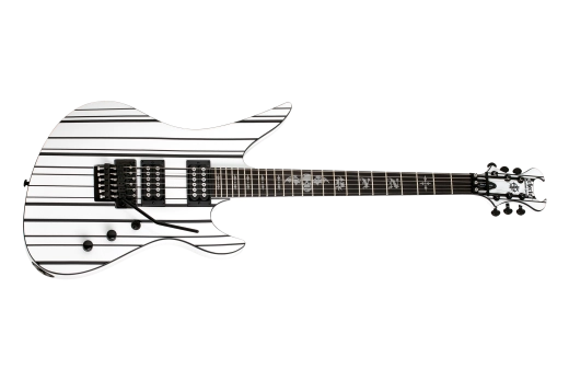 Schecter - Synyster Standard - Blanc brillant avec rayures noires