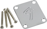 Plaque de fixation du manche Fender - Style vintage années 70, 4 vis, logo F
