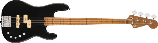 Charvel Guitars - Basse San Dimas Pro-Mod PJ IV, touche en érable caramélisé - Noir satiné