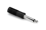 Hosa - Adaptor, 1/4 inch TRS to 1/4 inch TS