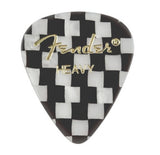 Fender - Médiators 351 Shape Graphic (lot de 12) - Motif à damier - Épais