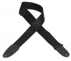 Levys - Soft-Hand Polypropylene Guitar Strap - Black XL