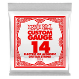 Ernie Ball - Corde simple en acier pour guitare électrique ou acoustique - .014