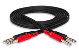 Hosa - Stereo Interconnect Dual 1/4 TRS to Same - 1 M