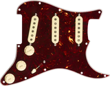 Fender - Pre-Wired Strat Pickguard Original 57/62 SSS 11 Hole PG - Tortoise Shell
