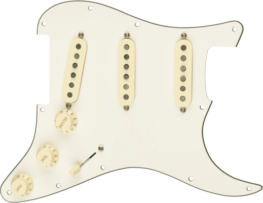 Fender - Pre-Wired Strat Pickguard Custom Shop Texas Special SSS 11 Hole - Parchment
