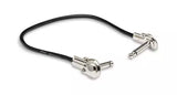 Hosa - Guitar Patch Cable, Low-profile Right Angle to Same, 3 Ft