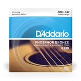 DAddario - EJ38 - Lampe 12 cordes bronze phosphoreux 10-47