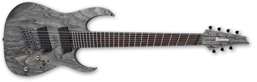 Ibanez - Iron Label Fanned Fret 7-String Electric Guitar - Black Stain
