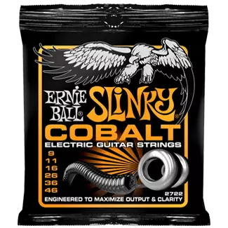 Cordes pour guitare électrique Ernie Ball Cobalt Slinky - Hybride - 9-46