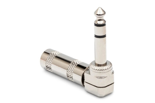 Hosa - Right-Angle 1/4 inch to 1/4 inch TRS Connector