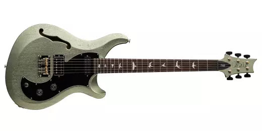 PRS Guitars - Guitare électrique semi-creuse S2 Vela satinée avec housse - Mavis Mint Metallic