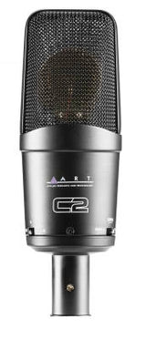 ART Pro Audio - Microphone de studio cardioïde à adresse latérale C2 avec pad et roll-off