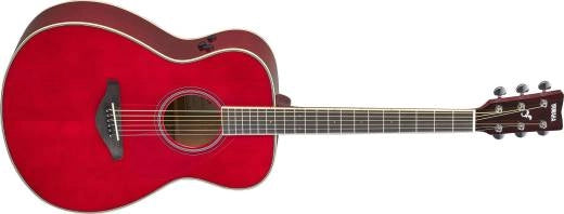 Yamaha - Guitare transacoustique FS avec table en épicéa massif - Rouge rubis