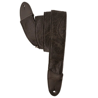 Sangle de guitare PRS Guitars - Motif cachemire, dos en nylon - Noire