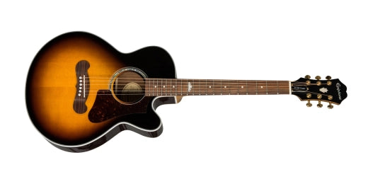 Epiphone - J-200EC Studio Parlor Acoustic/Electric - Vintage Sunburst