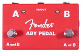 Pédale Fender ABY à 2 commutateurs - Rouge
