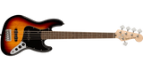 Squier - Série Affinity Jazz Bass V, touche en laurier - Sunburst 3 couleurs