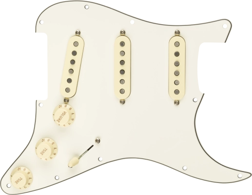 Fender - Pre-Wired Strat Pickguard Custom Shop Fat 50s SSS 11 Hole - Parchment